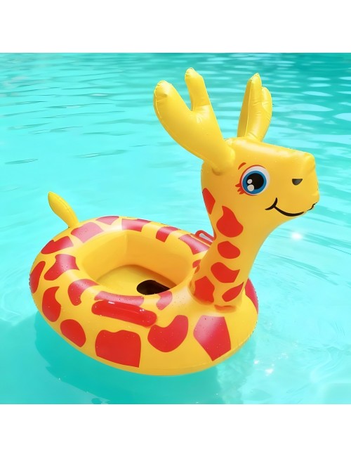 Flotador Boia Bebé Diseño Jirafa Con Asiento Para Piscina