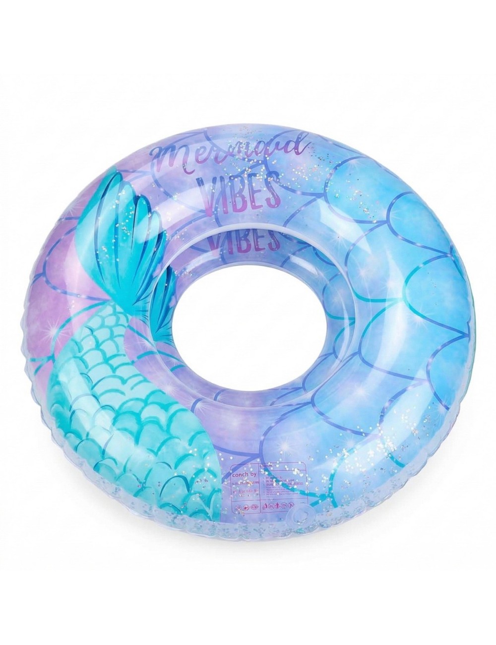 Flotador Boia Sirena Escamas Glitter Piscina Playa 60cm