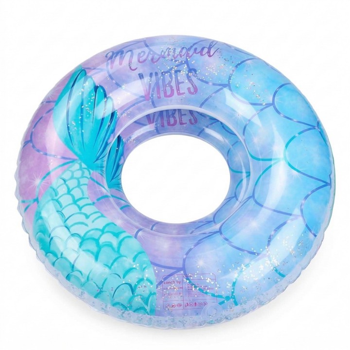 Flotador Boia Sirena Escamas Glitter Piscina Playa 60cm