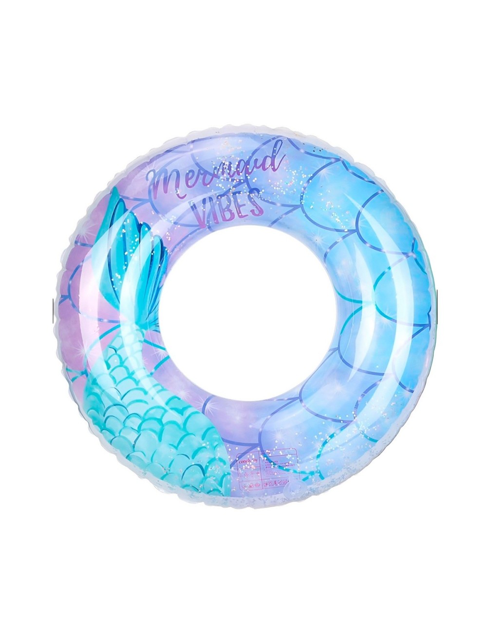 Flotador Boia Sirena Escamas Glitter Piscina Playa 60cm