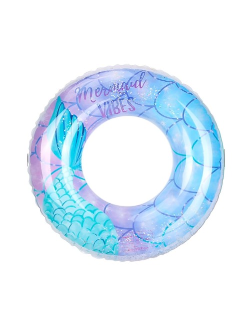 Flotador Boia Sirena Escamas Glitter Piscina Playa 60cm