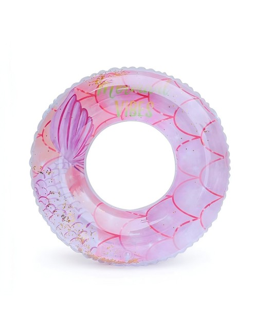 Flotador Boia Sirena Escamas Glitter Piscina Playa 60cm