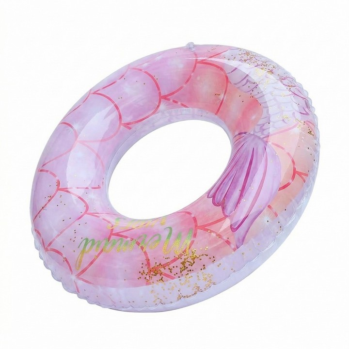 Flotador Boia Sirena Escamas Glitter Piscina Playa 60cm