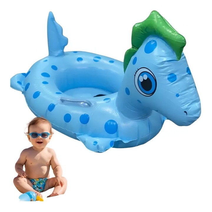 Flotador Inflable Caballito De Mar Con Asiento Para Bebés
