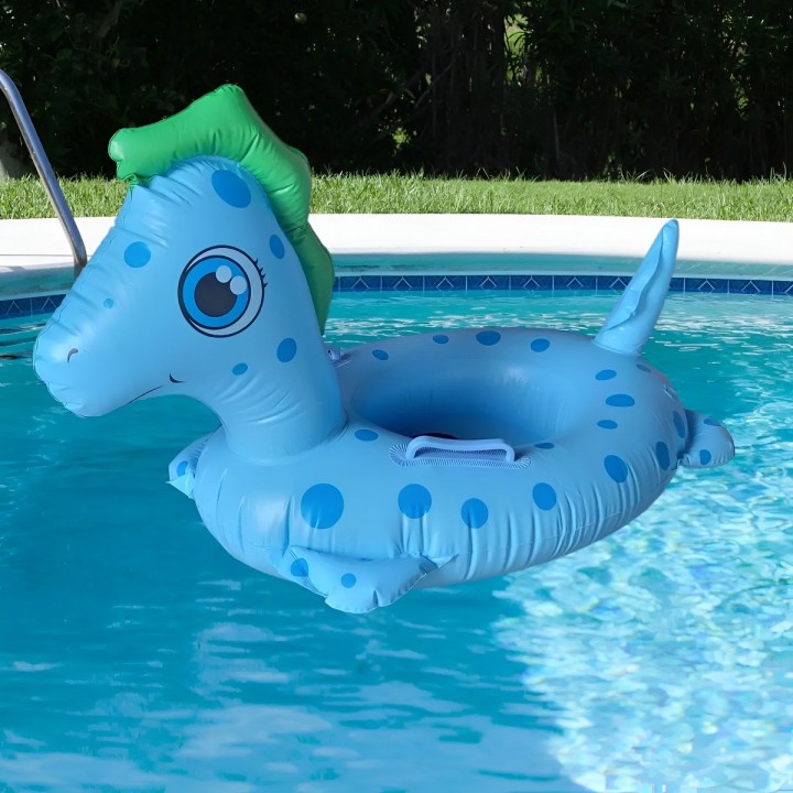 Flotador Inflable Caballito De Mar Con Asiento Para Bebés