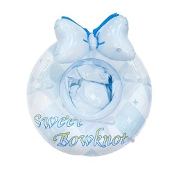 Flotador Inflable Para Niñas Con Lazo Sweet Bowknot Celeste