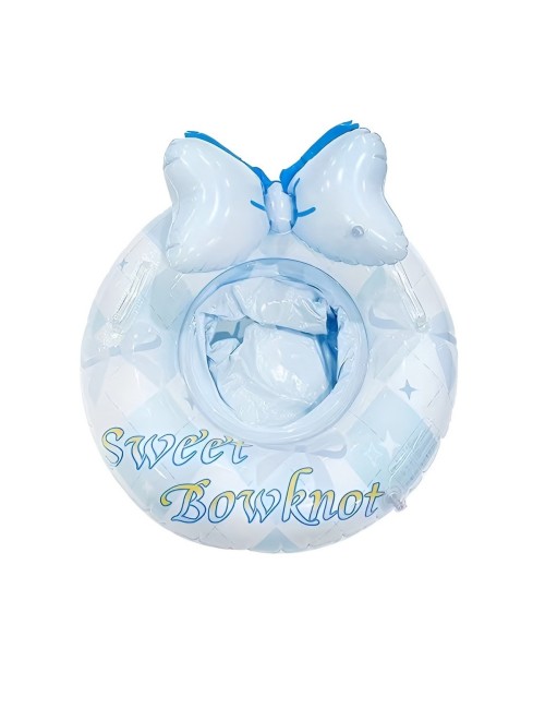 Flotador Inflable Para Niñas Con Lazo Sweet Bowknot Celeste