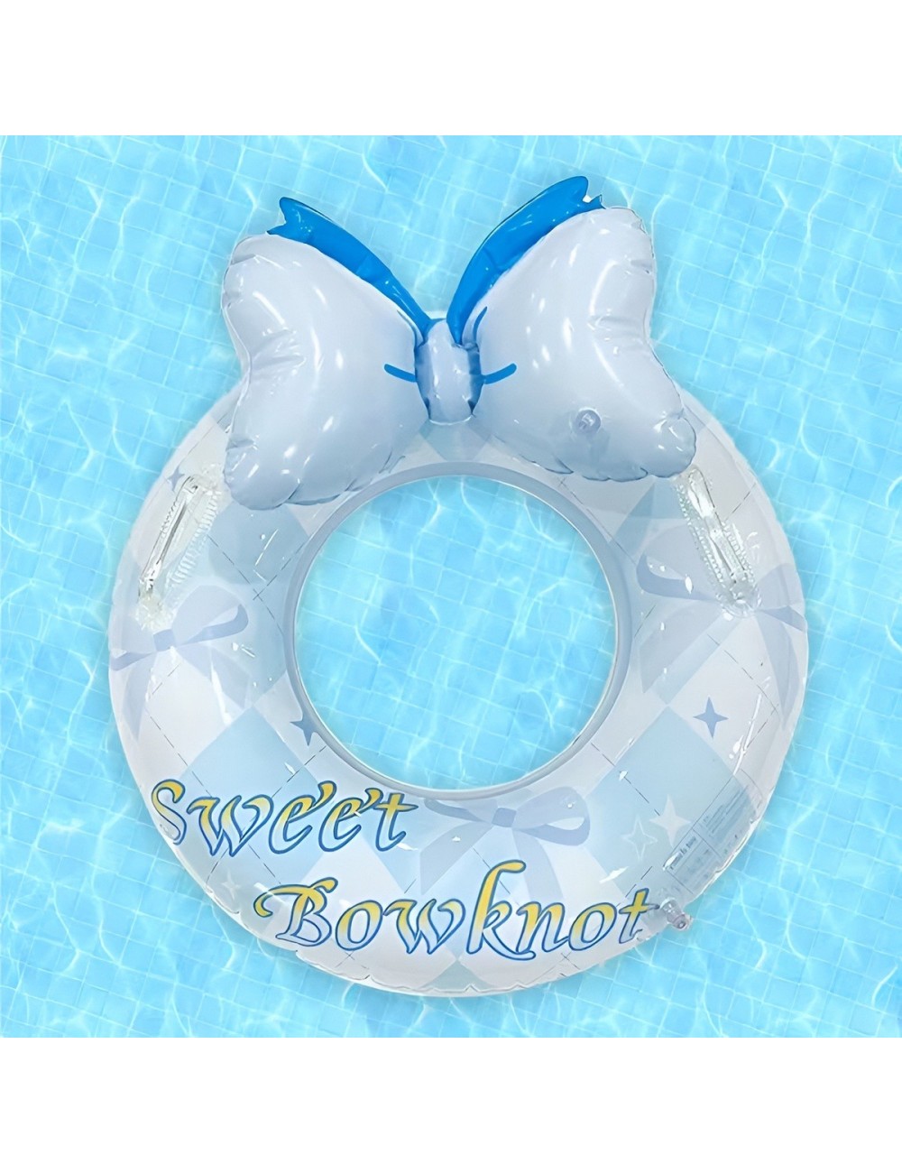 Flotador Inflable Para Niñas Con Lazo Sweet Bowknot Celeste