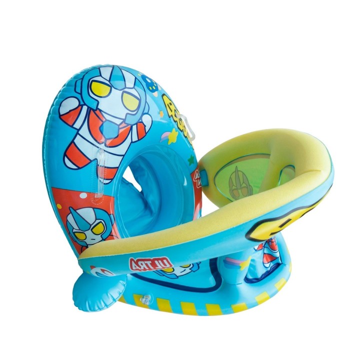 Flotador Inflable Robot Para Bebé Con Techo Parasol Asiento