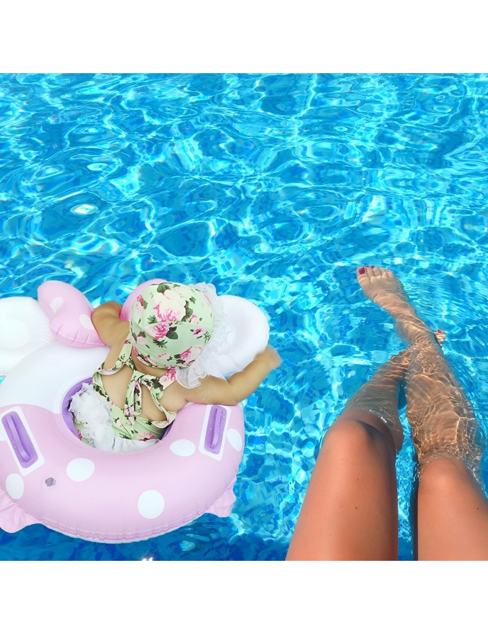 Inflable Bebé Flotador Con Asiento Diseño Minnie Mouse Rosa