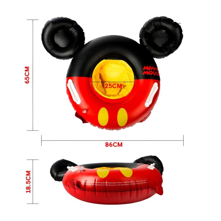 Flotador Inflable Mickey Mouse Con Asiento Para Bebés Niños