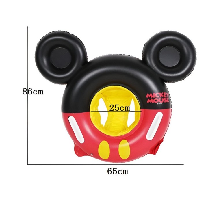 Flotador Inflable Mickey Mouse Con Asiento Para Bebés Niños