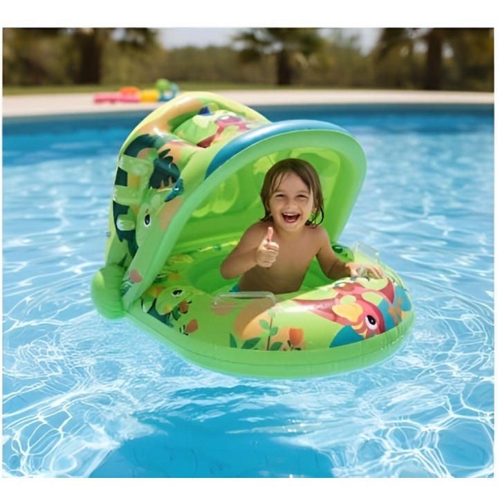 Título Inflable Bebé Flotador Con Sombra Diseño Dinosaurios