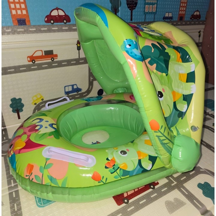 Título Inflable Bebé Flotador Con Sombra Diseño Dinosaurios