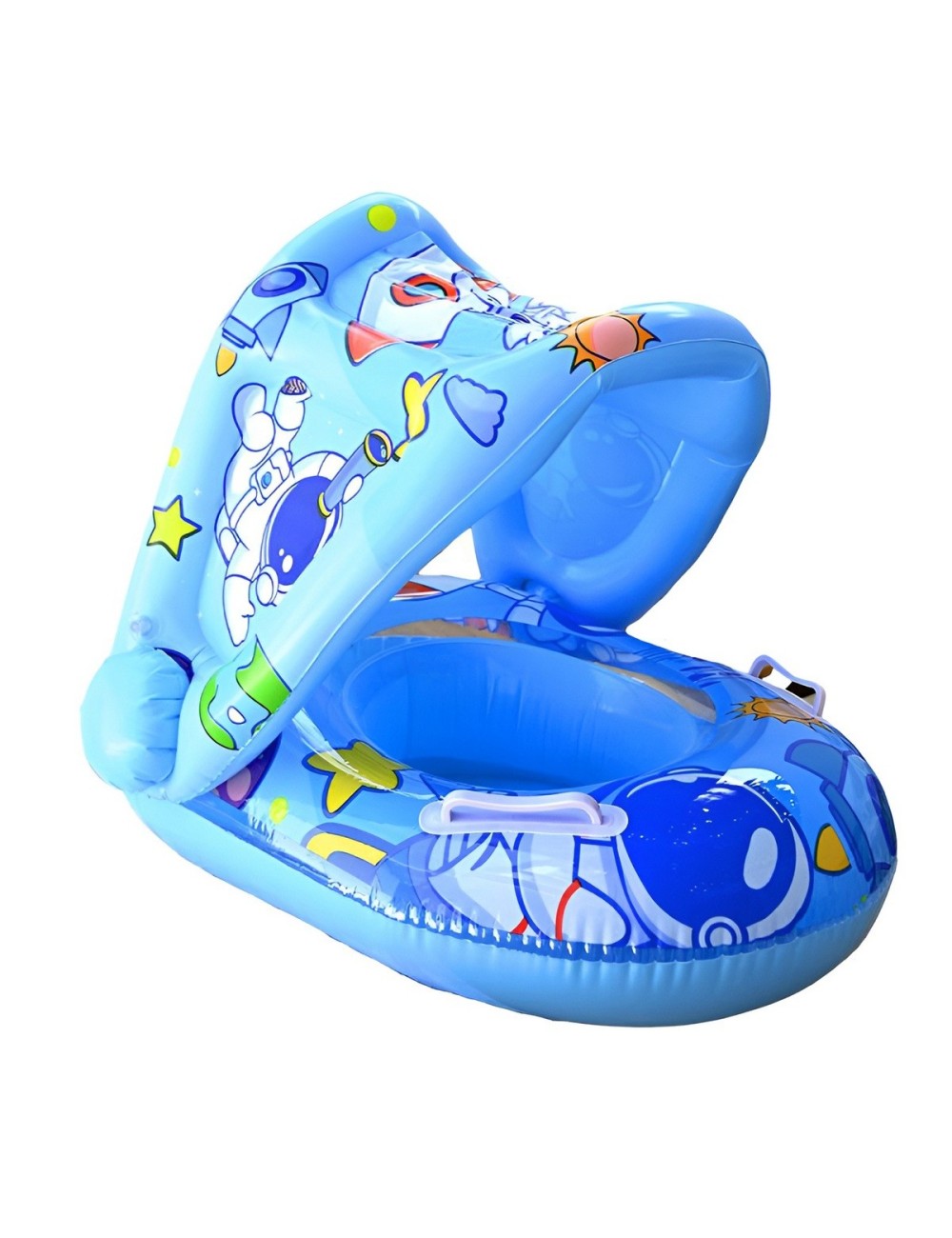 Inflable Bebé Flotador Con Sombra Diseño Astronauta