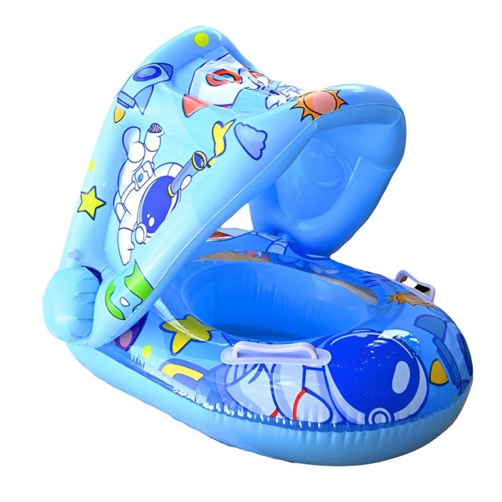Inflable Bebé Flotador Con Sombra Diseño Astronauta