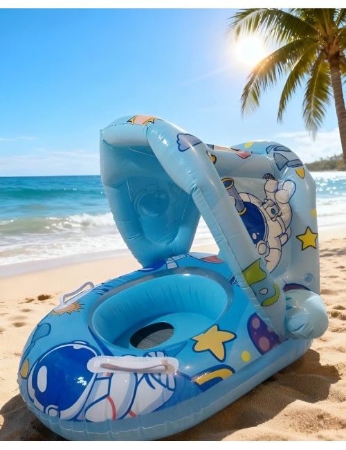 Inflable Bebé Flotador Con Sombra Diseño Astronauta