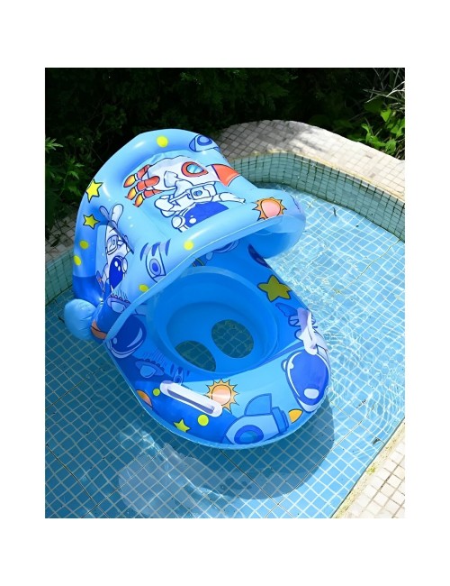 Inflable Bebé Flotador Con Sombra Diseño Astronauta