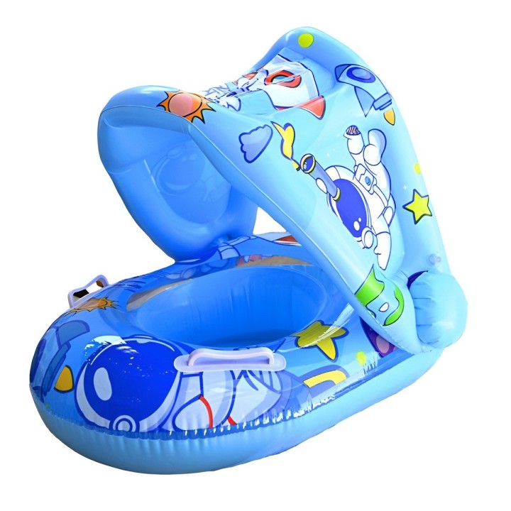 Inflable Bebé Flotador Con Sombra Diseño Astronauta