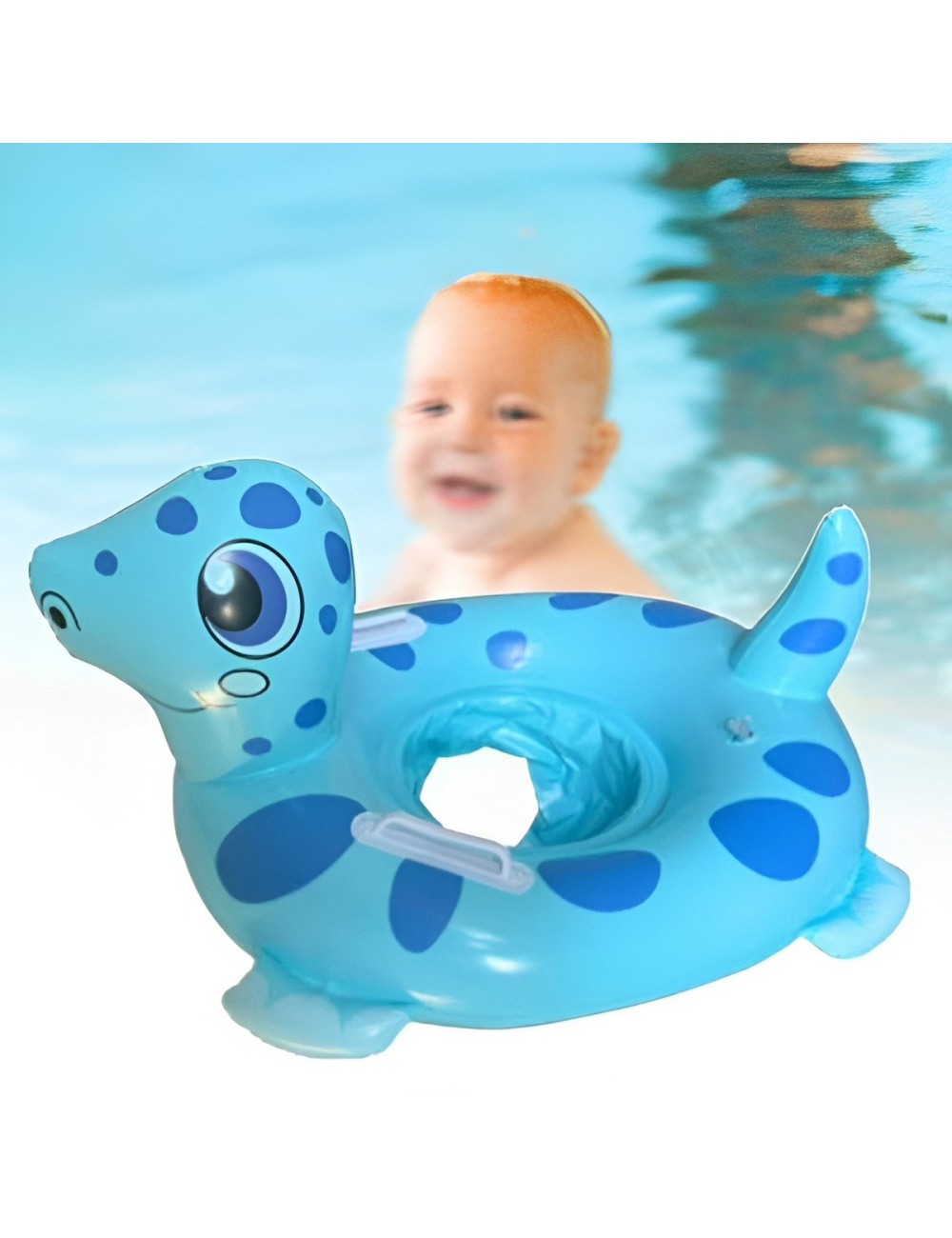 Flotador Inflable Dinosaurio Con Asiento Y Asas Para Bebés