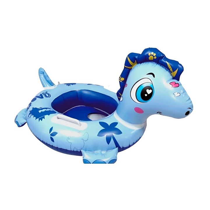 Flotador Inflable Dinosaurio Con Asiento Y Asas Para Bebés