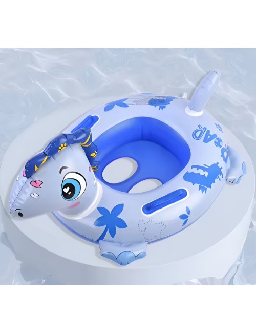 Flotador Inflable Dinosaurio Con Asiento Y Asas Para Bebés