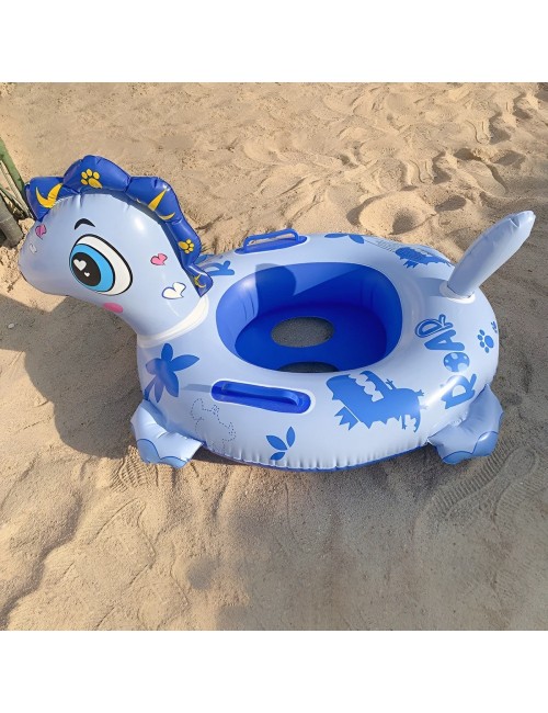 Flotador Inflable Dinosaurio Con Asiento Y Asas Para Bebés