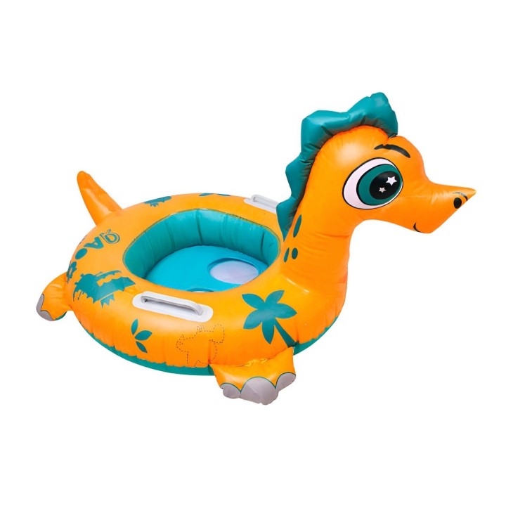 Flotador Inflable Dinosaurio Con Asiento Y Asas Para Bebés