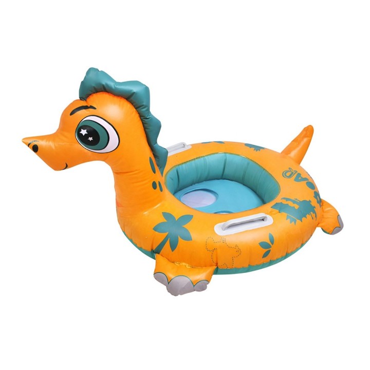 Flotador Inflable Dinosaurio Con Asiento Y Asas Para Bebés
