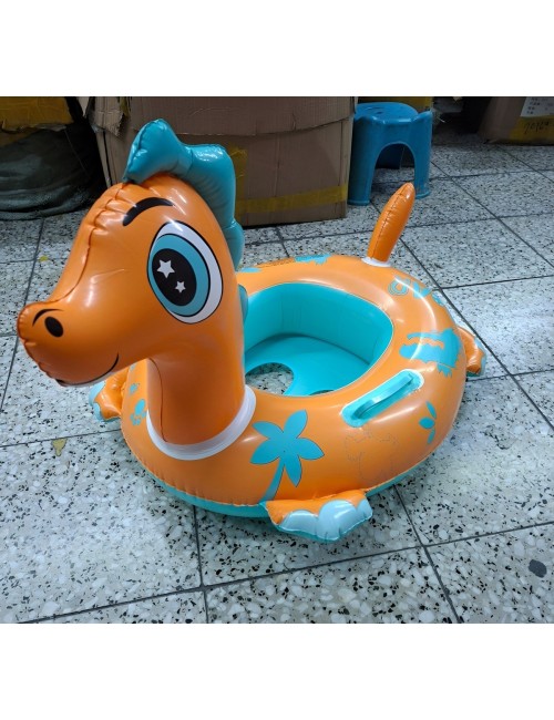 Flotador Inflable Dinosaurio Con Asiento Y Asas Para Bebés