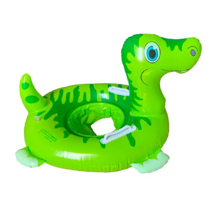 Flotador Inflable Dinosaurio Con Asiento Y Asas Para Bebés