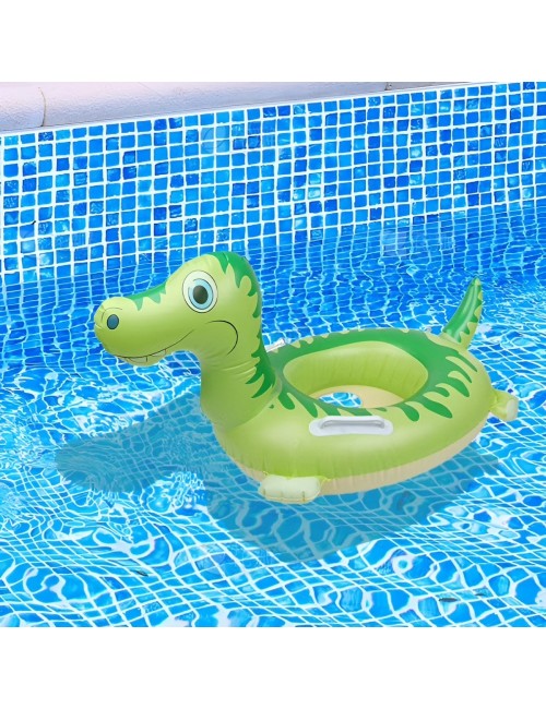 Flotador Inflable Dinosaurio Con Asiento Y Asas Para Bebés