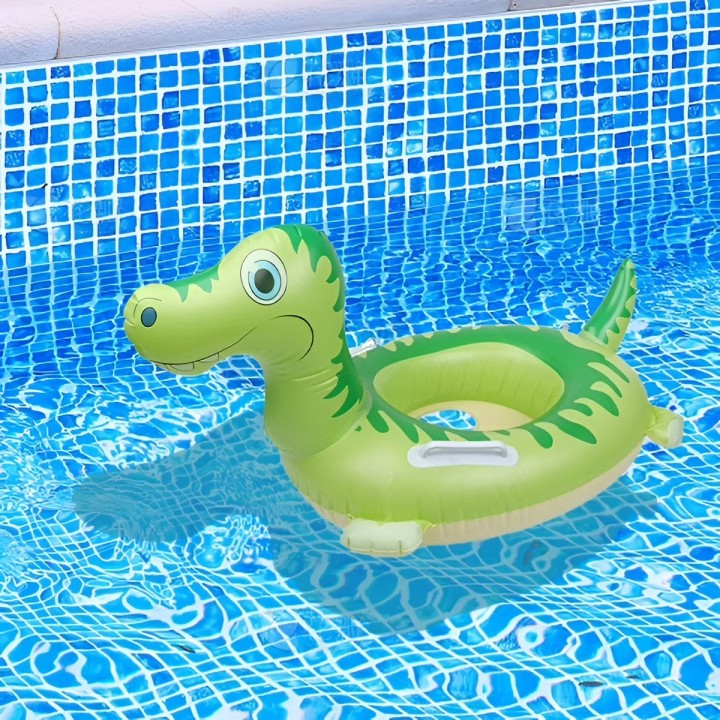 Flotador Inflable Dinosaurio Con Asiento Y Asas Para Bebés