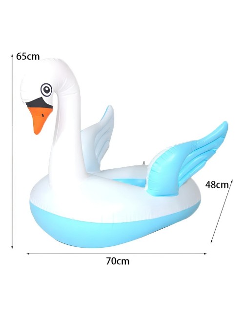 Flotador Boia Bebé Diseño Cisne Con Asiento Para Piscina