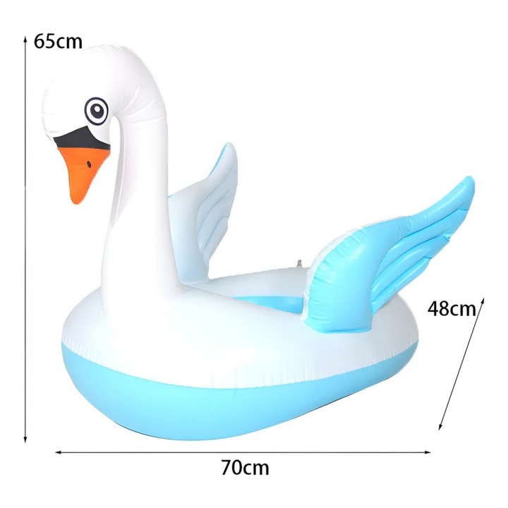 Flotador Boia Bebé Diseño Cisne Con Asiento Para Piscina