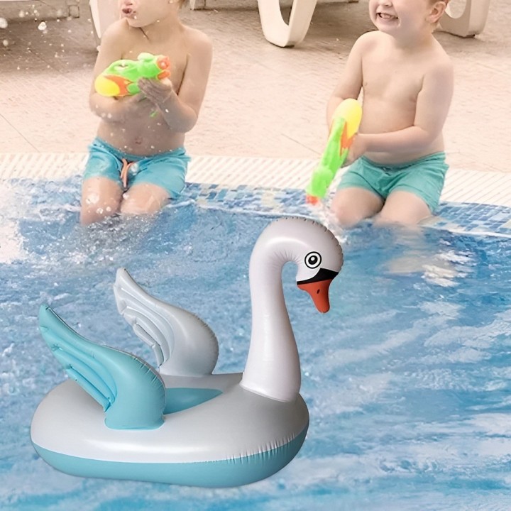 Flotador Boia Bebé Diseño Cisne Con Asiento Para Piscina