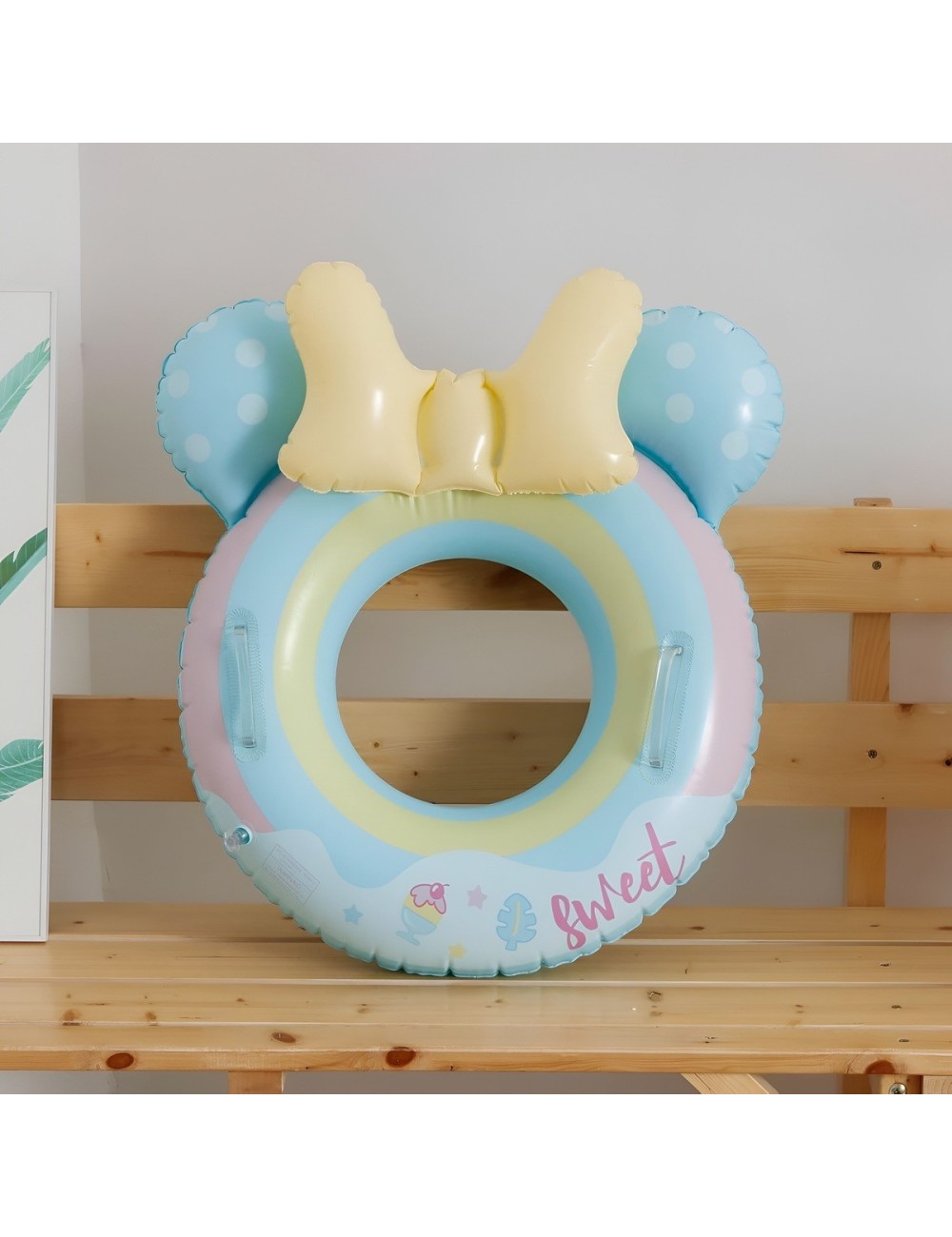 Flotador Inflable Para Niña Con Lazo Y Agarraderas Seguridad