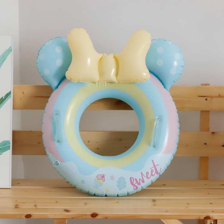 Flotador Inflable Para Niña Con Lazo Y Agarraderas Seguridad