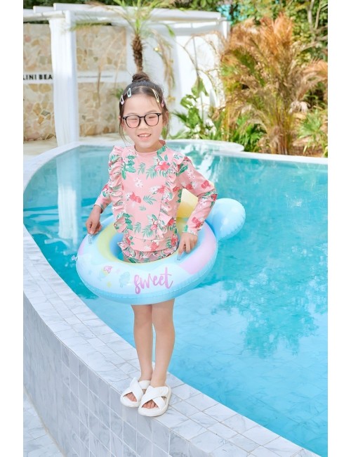 Flotador Inflable Para Niña Con Lazo Y Agarraderas Seguridad