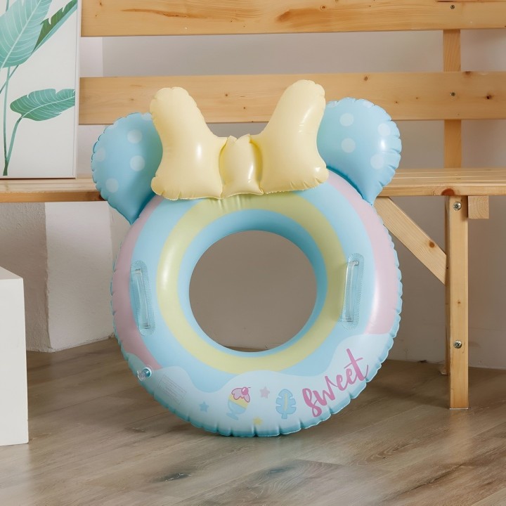 Flotador Inflable Para Niña Con Lazo Y Agarraderas Seguridad