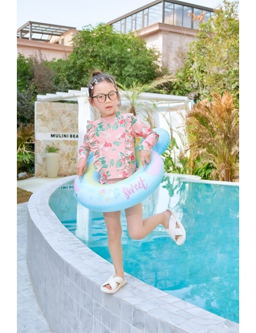 Flotador Inflable Para Niña Con Lazo Y Agarraderas Seguridad