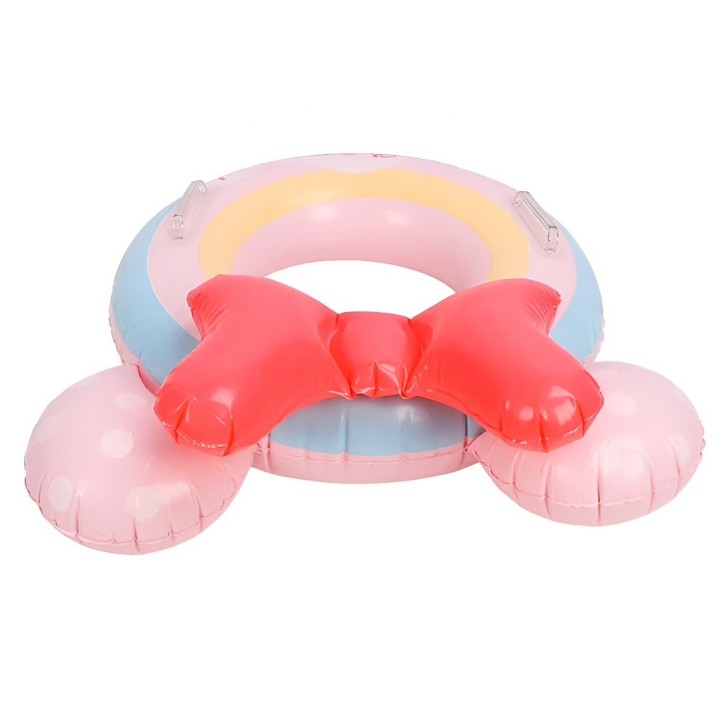 Flotador Inflable Para Niña Con Lazo Y Agarraderas Seguridad
