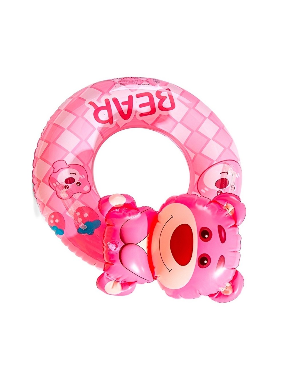 Flotador Inflable Para Bebé Diseño De Oso Rosa Con Asiento