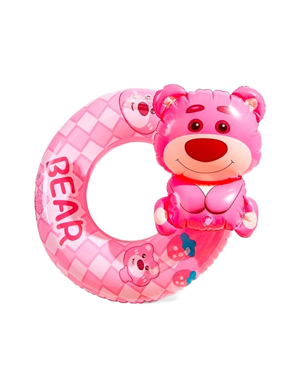 Flotador Inflable Para Bebé Diseño De Oso Rosa Con Asiento