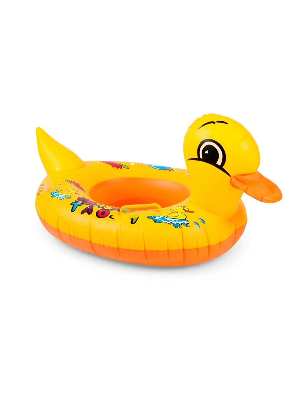Flotador Inflable Pato Amarillo Asiento Manijas Para Bebé