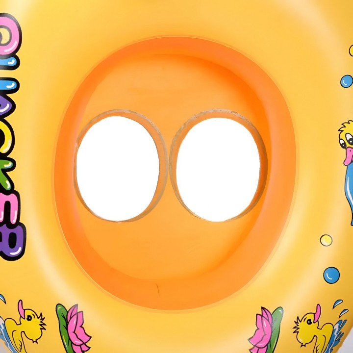 Flotador Inflable Pato Amarillo Asiento Manijas Para Bebé