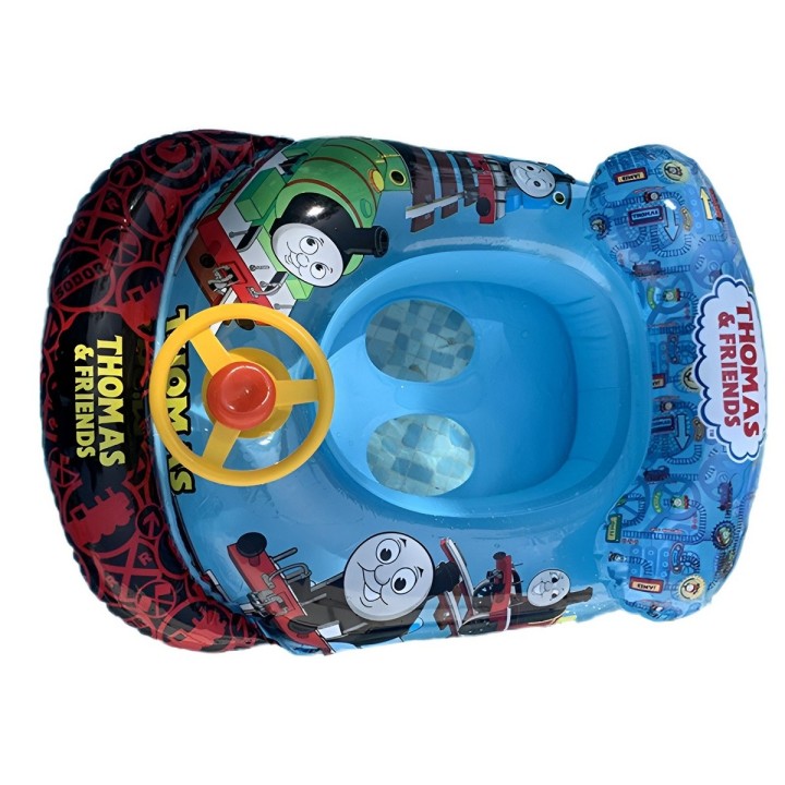 Flotador Inflable Bebé Tren Techo Parasol Y Timón
