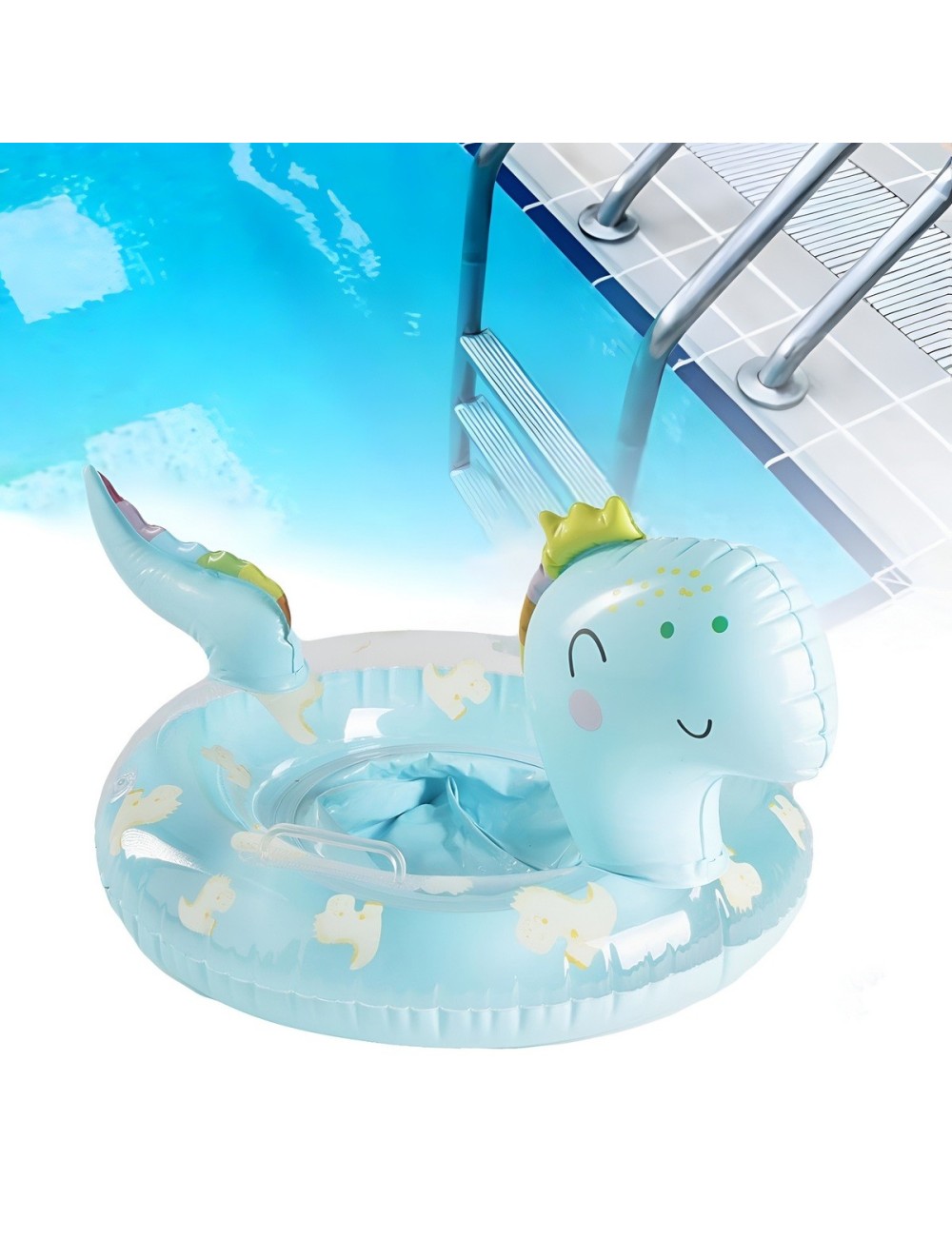 Flotador Inflable Para Bebé Diseño De Dinosaurio Asiento