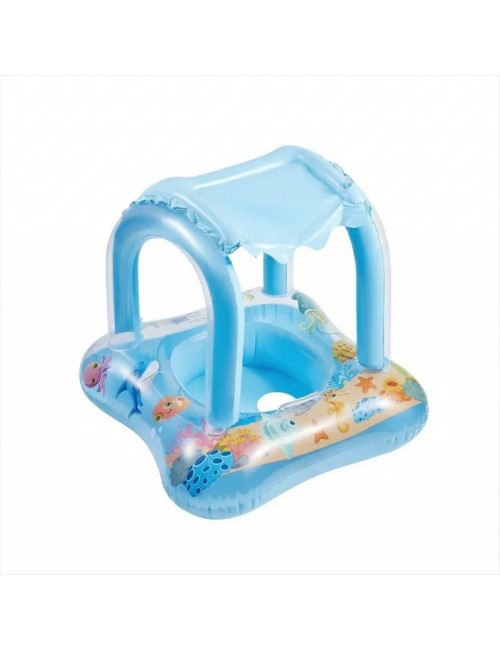Flotador Inflable Para Bebé Con Techo Protector Solar Uv