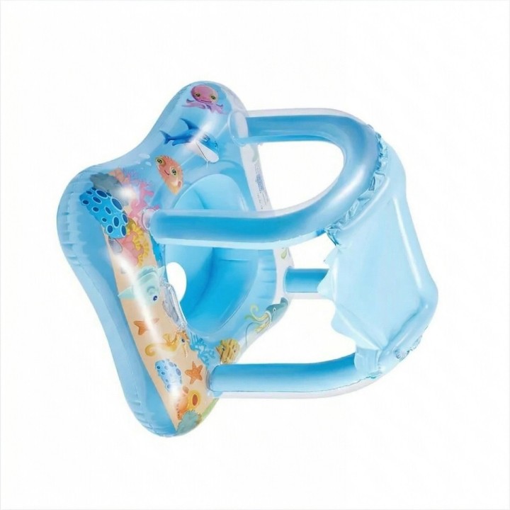 Flotador Inflable Para Bebé Con Techo Protector Solar Uv
